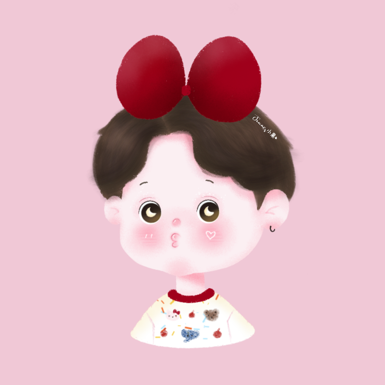 原创板绘可爱头像