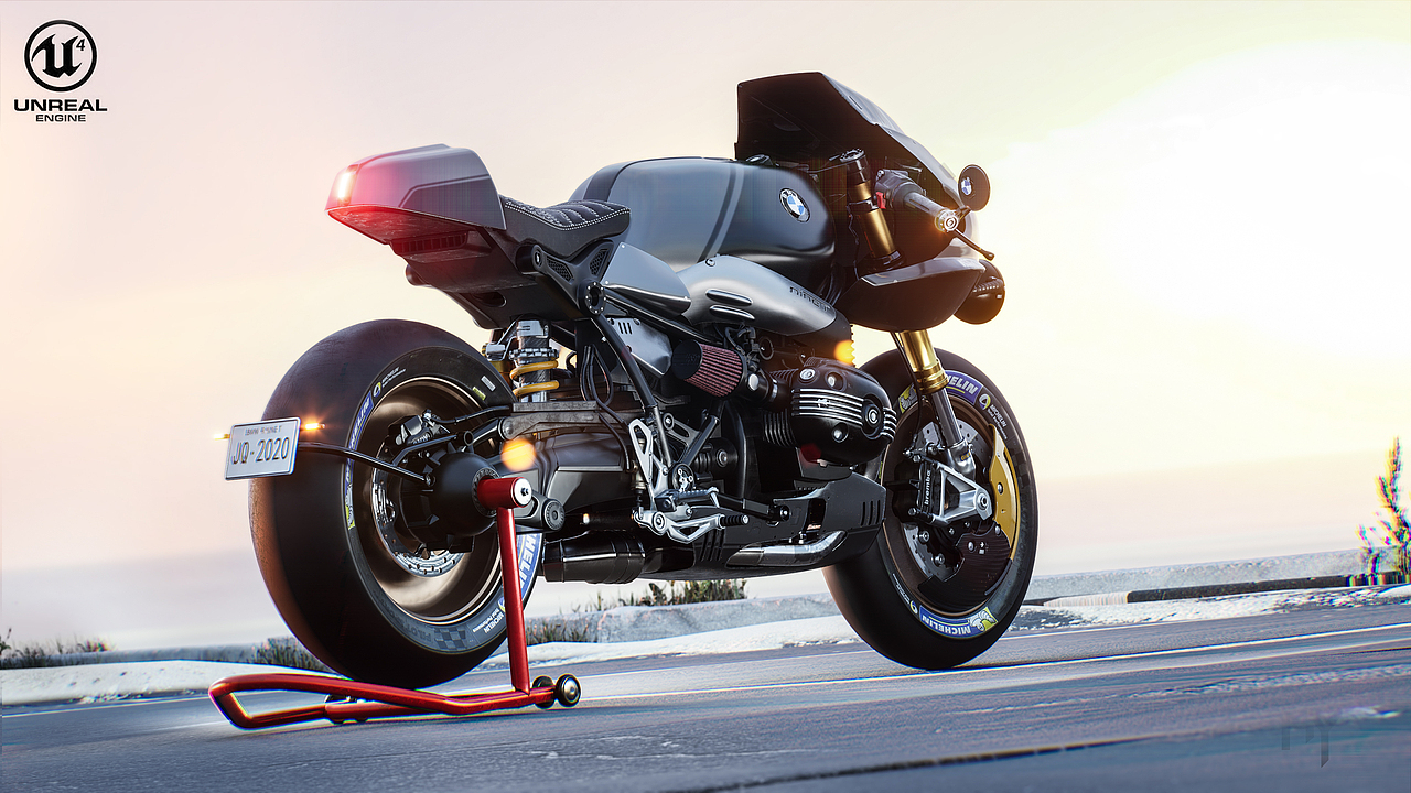 BMW R NINE T_改装_UE4