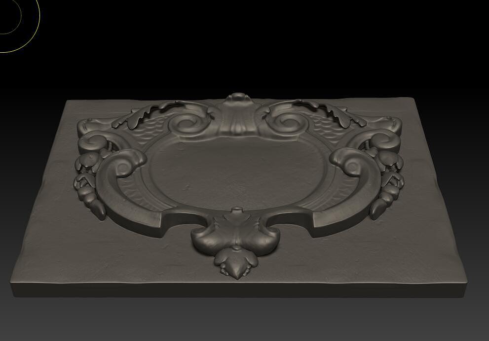 石膏花纹雕刻测试