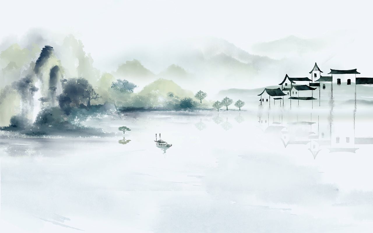 纱画、文创卷帘图案-山水01（图ZMjgxMzI4MzIw） - 图案 - 站酷设计师裕隆家居原创素材 - 站酷ZCOOL