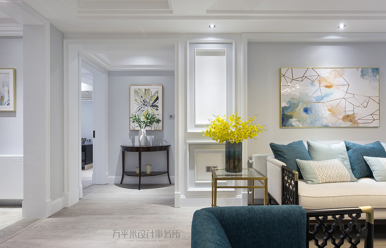 For You-现代美式轻奢实景-126平4房改3房（图ZMTM5MjY4NTQw） - 家装设计 - 站酷设计师方平米设计原创素材 - 站酷ZCOOL