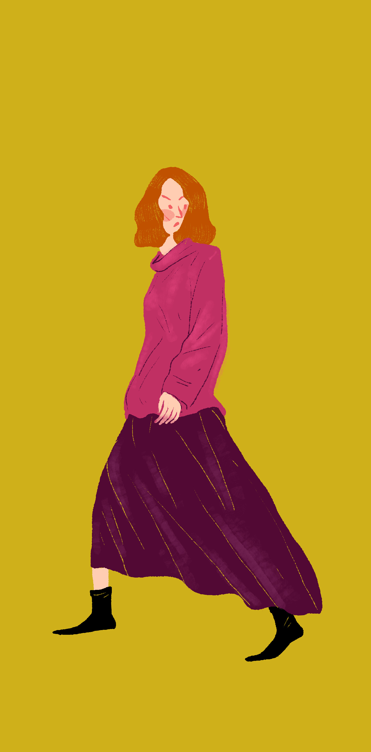 人物插画|插画|创作习作|贺减 - 原创作品 - 站酷 (zcool)