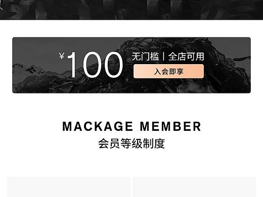 MACKAGE  VIP页面 会员制度 主题二级页 2020
