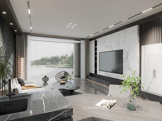 暗黑系客餐厅（个人主页-ZNTc0NTQ5ODg=） - 家装设计 - 站酷设计师MarcNv原创素材 - 站酷ZCOOL