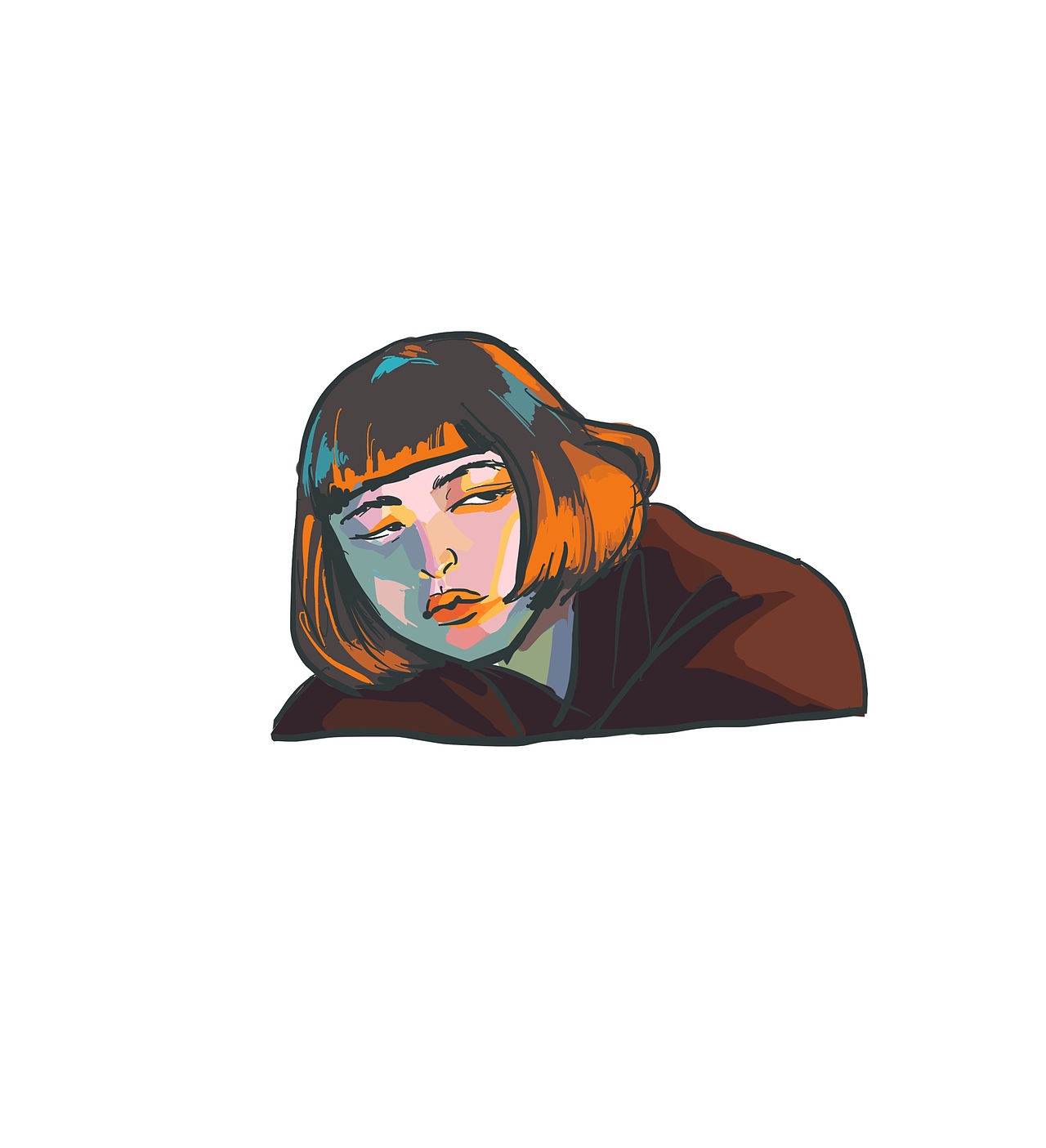 色彩练习,参考人物场景摄影照片