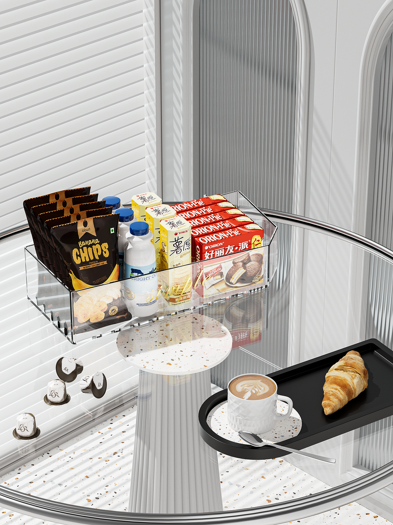 亚克力零售置物架（图ZMzQwOTY4NjM2） - 产品 - 站酷设计师C4Ddoudou原创素材 - 站酷ZCOOL