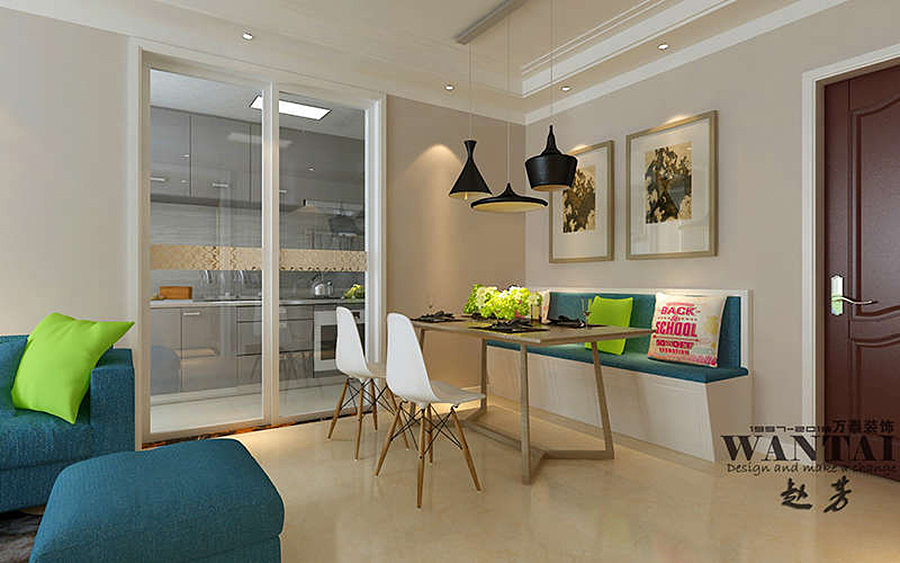 济宁海亮公馆96平米现代简约装修风格—孙漾漾（图ZOTMxMDY4MDQ=） - 家装设计 - 站酷设计师孙漾漾原创素材 - 站酷ZCOOL