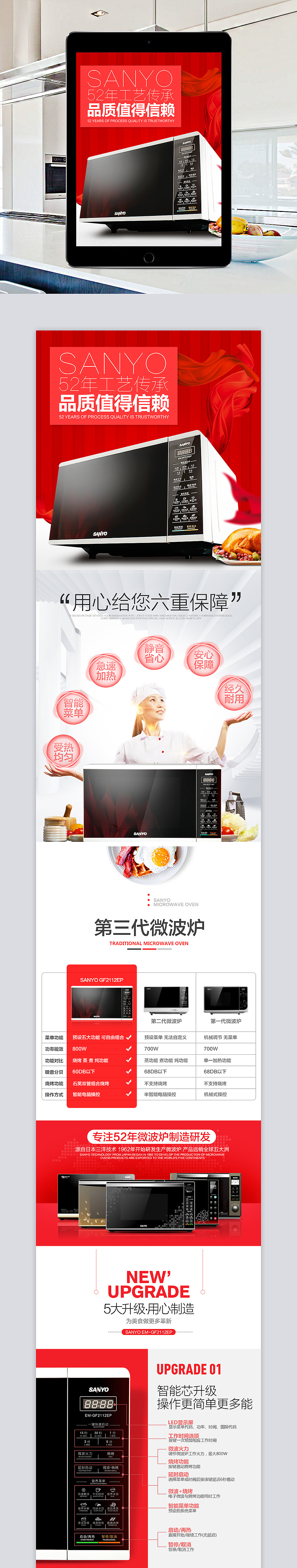 微波炉详情页（图ZODk0Mzc2NjQ=） - 电商 - 站酷设计师DKHe原创素材 - 站酷ZCOOL