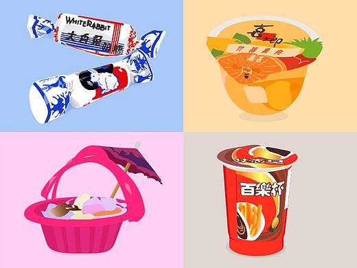 兒時記憶--小零食（個人主頁-ZNTMwMjQ5NzI=） - 圖案 - 站酷設(shè)計師渣渣小短腿原創(chuàng)素材 - 站酷ZCOOL