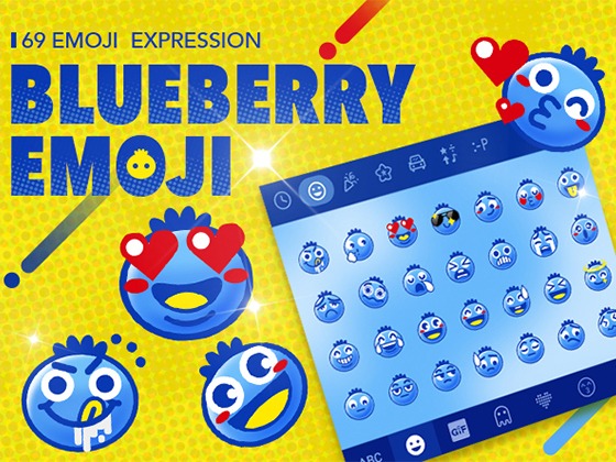 blueberry emoji蓝莓表情_墨小剑-站酷zcool
