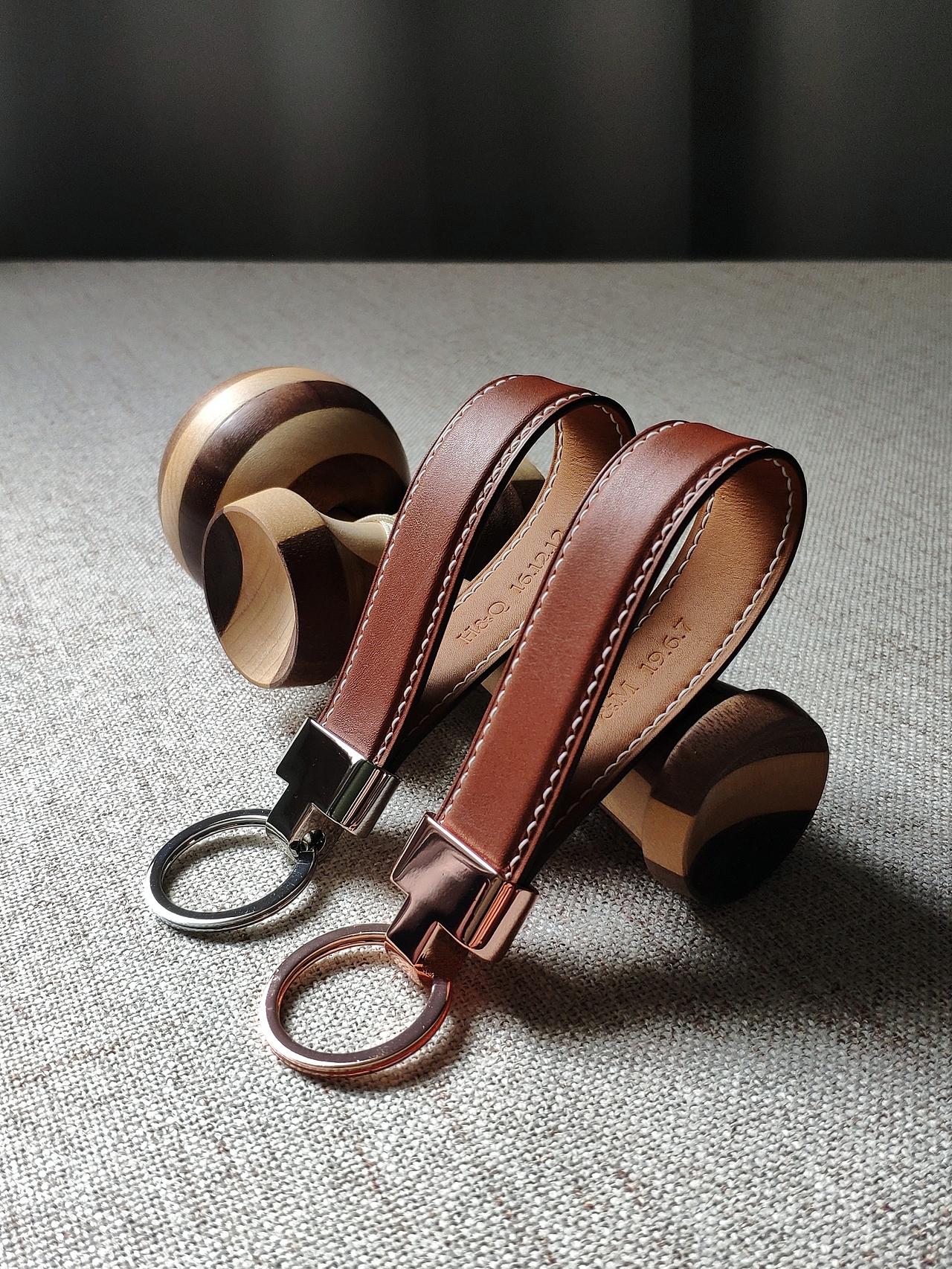 Barenia小牛皮钥匙扣