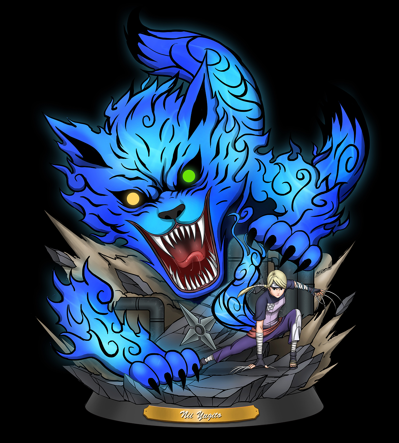 原创作品手工艺手办/模玩手办设计火影忍者白胡子-手办设计280小次郎v