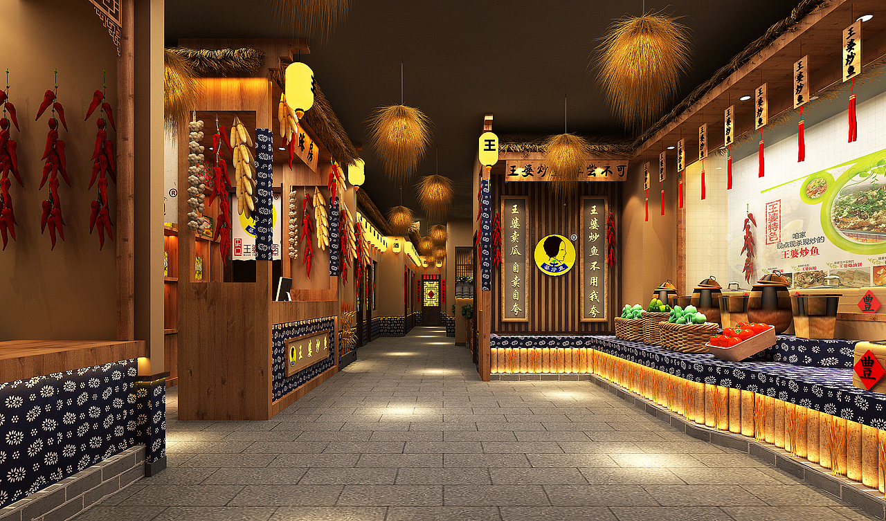 300平米餐饮设计（图ZMjQ5NzgzMjY0） - 酒店餐饮设计 - 站酷设计师滨州创拓设计原创素材 - 站酷ZCOOL
