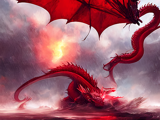 #AI创作实验室#龙与风(9)（个人主页-ZNjI5NzQxODQ=） - AI作品 - 站酷设计师blackufo原创素材 - 站酷ZCOOL