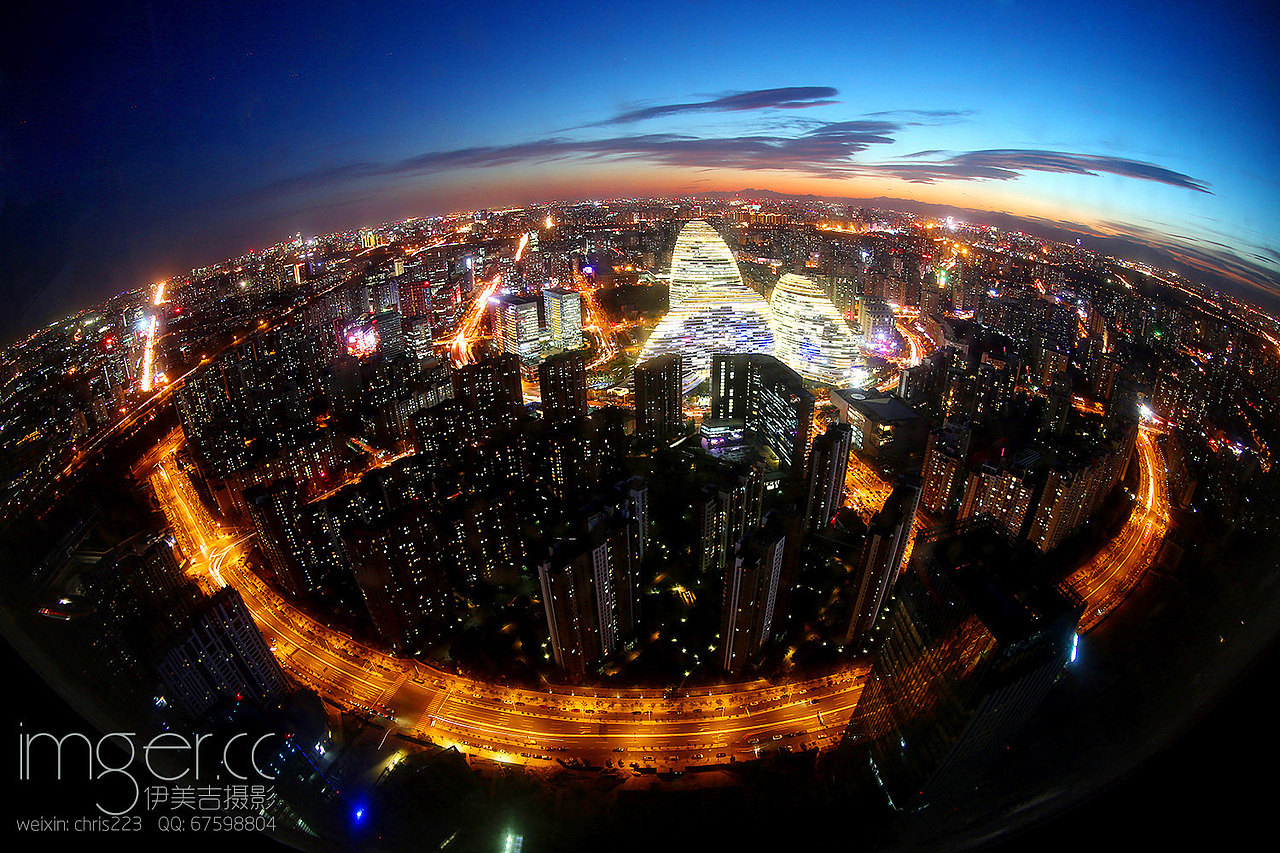 鸟瞰望京夜景（图ZMzUwMDE1NzY=） - 风光摄影 - 站酷设计师色觉影视原创素材 - 站酷ZCOOL