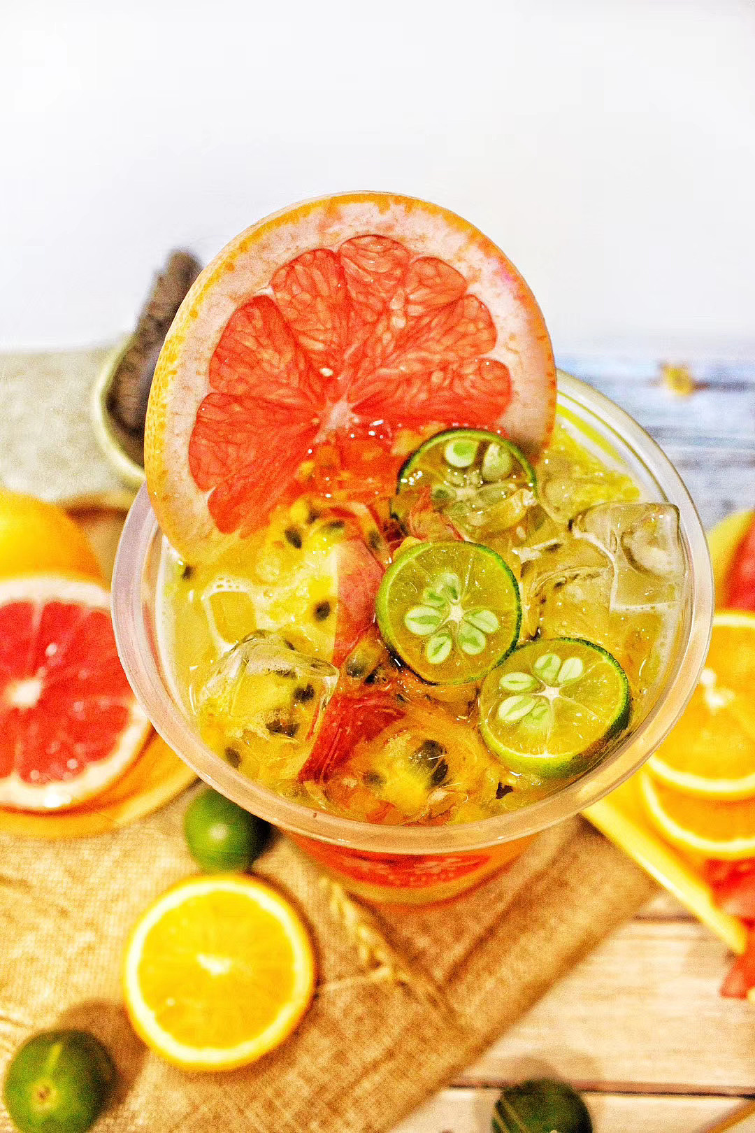 港风茶餐厅饮品摄影图