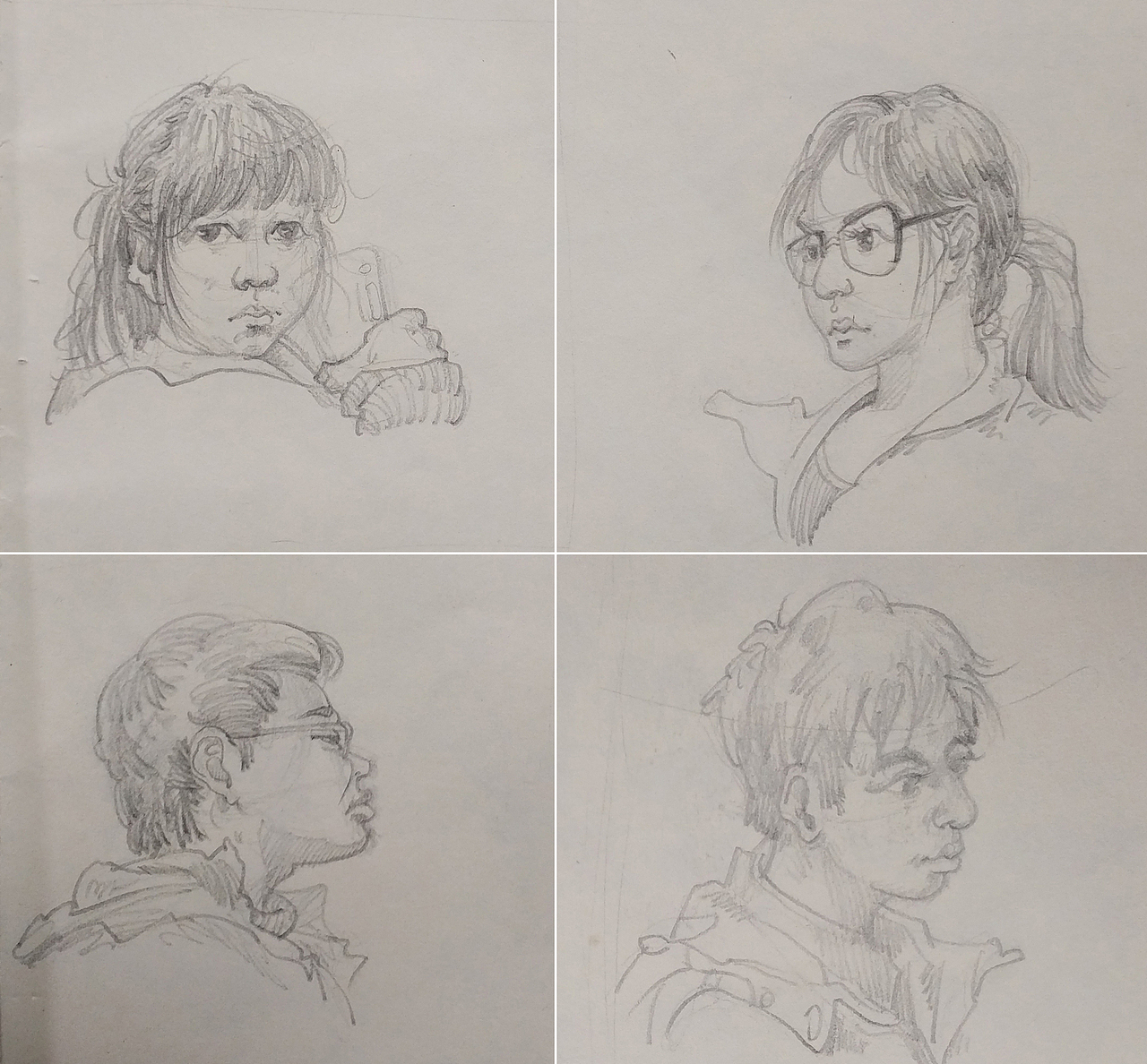 人物速写、铅笔速写