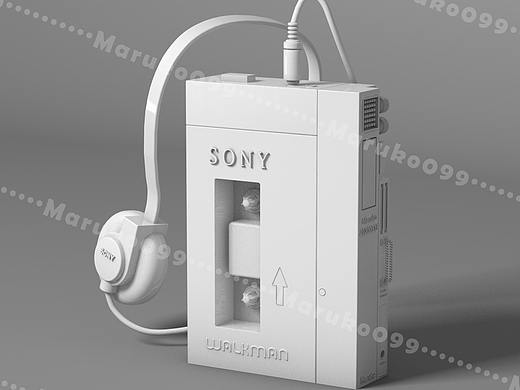 C4D建模练习-snoy walkman 白膜
