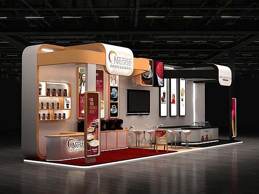 食品展台效果图