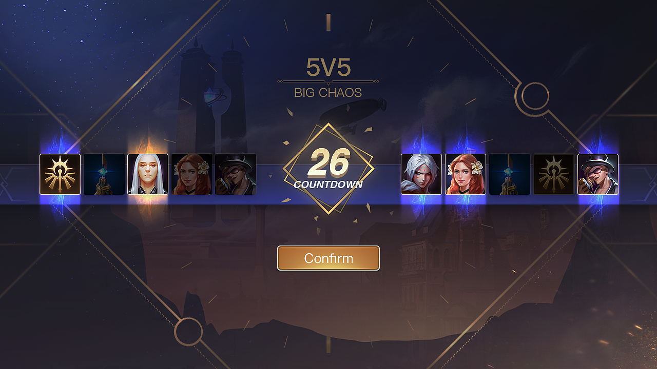 匹配确认界面匹配确认界面动效获得英雄召唤师技能图标英雄技能图标