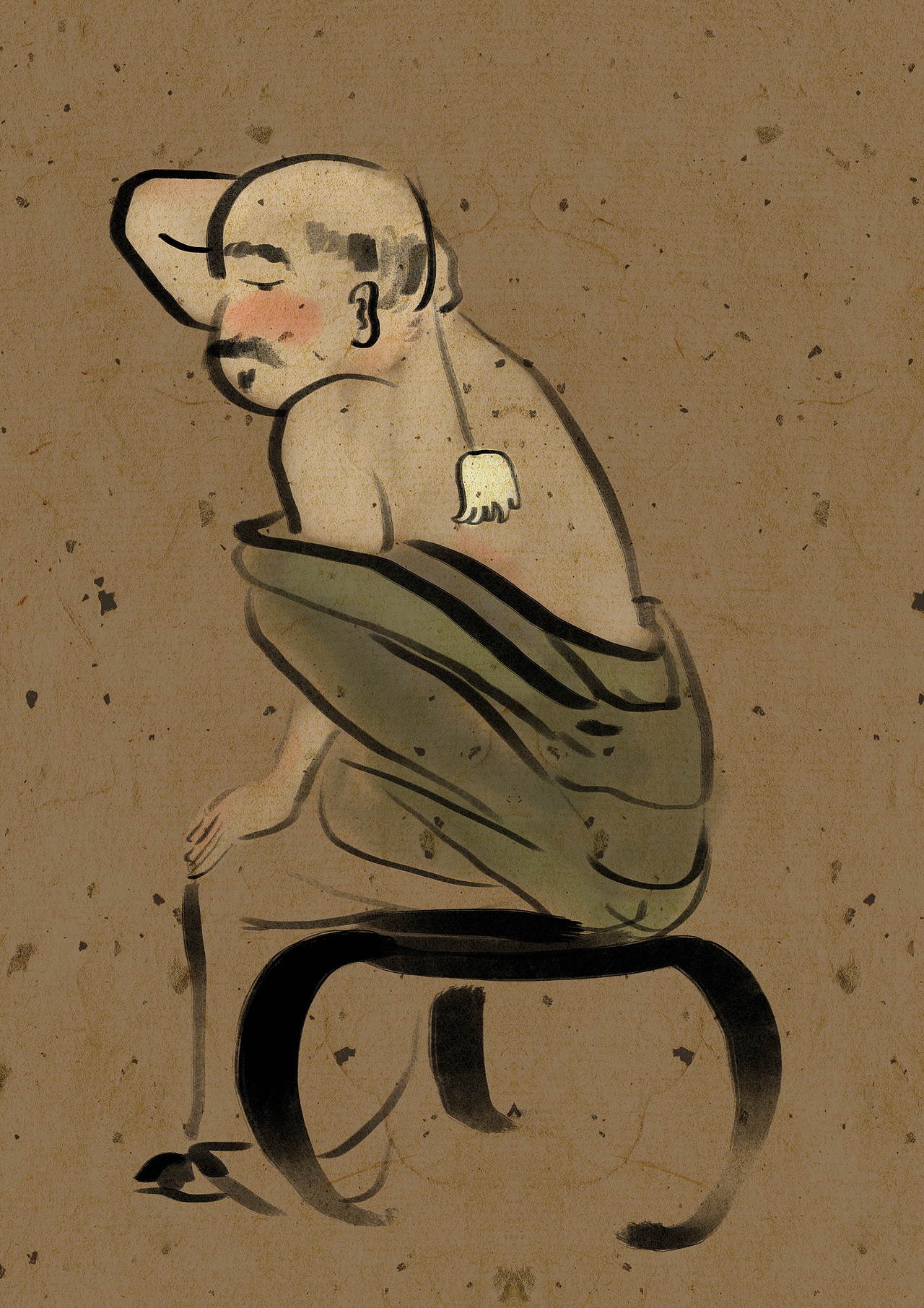 齐白石国画人物Q版 剧场（图ZMjM5NTkzNTI0） - 创作习作 - 站酷设计师困獸原创素材 - 站酷ZCOOL