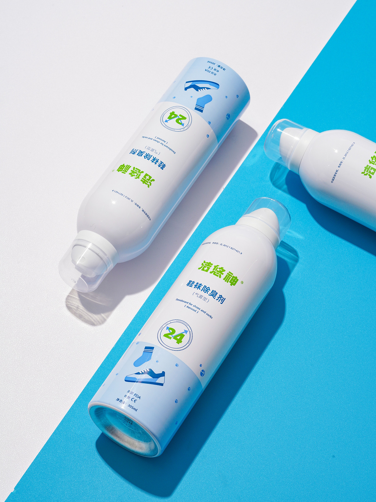 鞋袜除臭喷雾拍摄