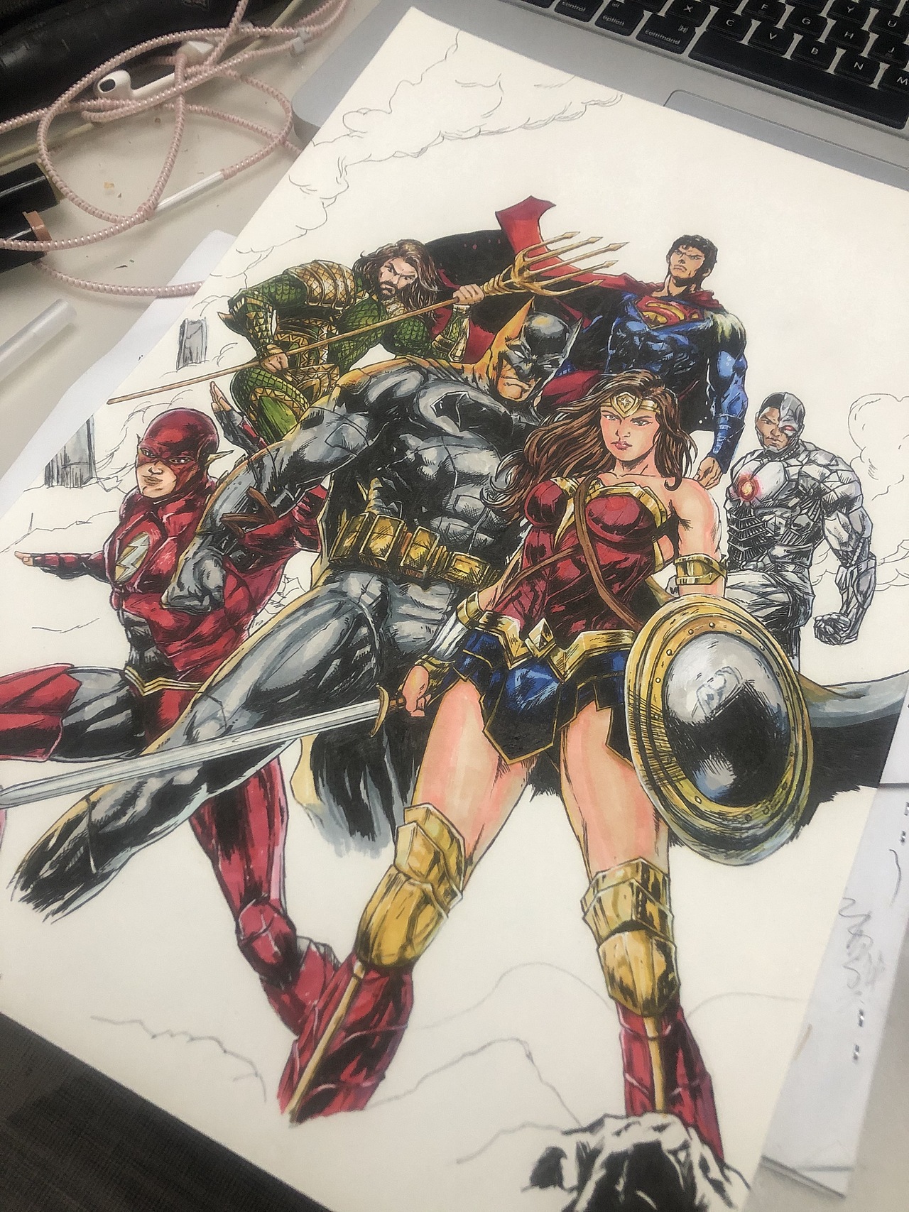 正義聯(lián)盟（圖ZMTk4MTIxMDUy） - 繪畫 - 站酷設計師拾伍君原創(chuàng)素材 - 站酷ZCOOL