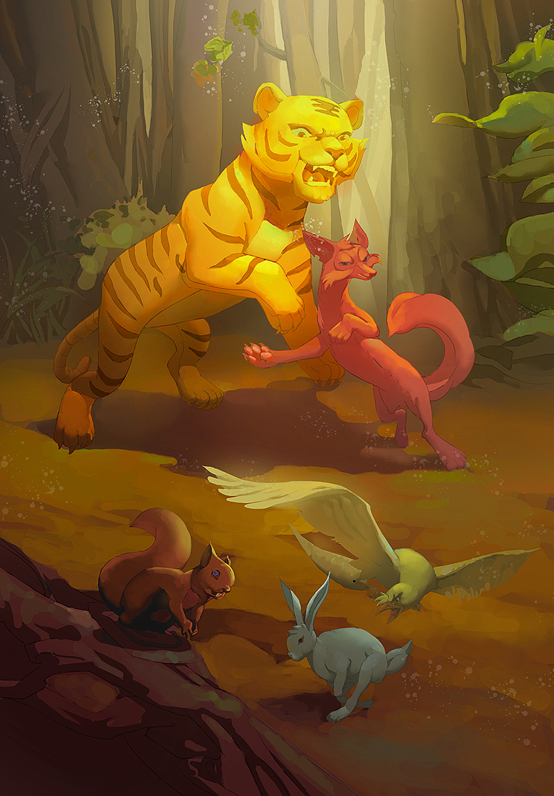 《寓言故事》插图（图ZMjA2Mzc5OTA4） - 儿童插画 - 站酷设计师沐染a原创素材 - 站酷ZCOOL