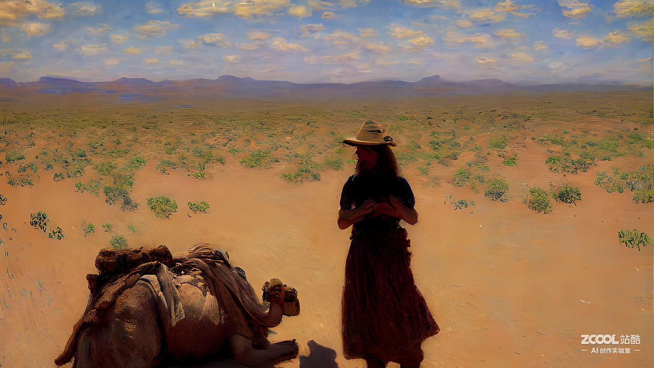 #AI创作实验室#沙漠（图ZMzI0NjU5MTI4） - AI作品 - 站酷设计师风悠子原创素材 - 站酷ZCOOL