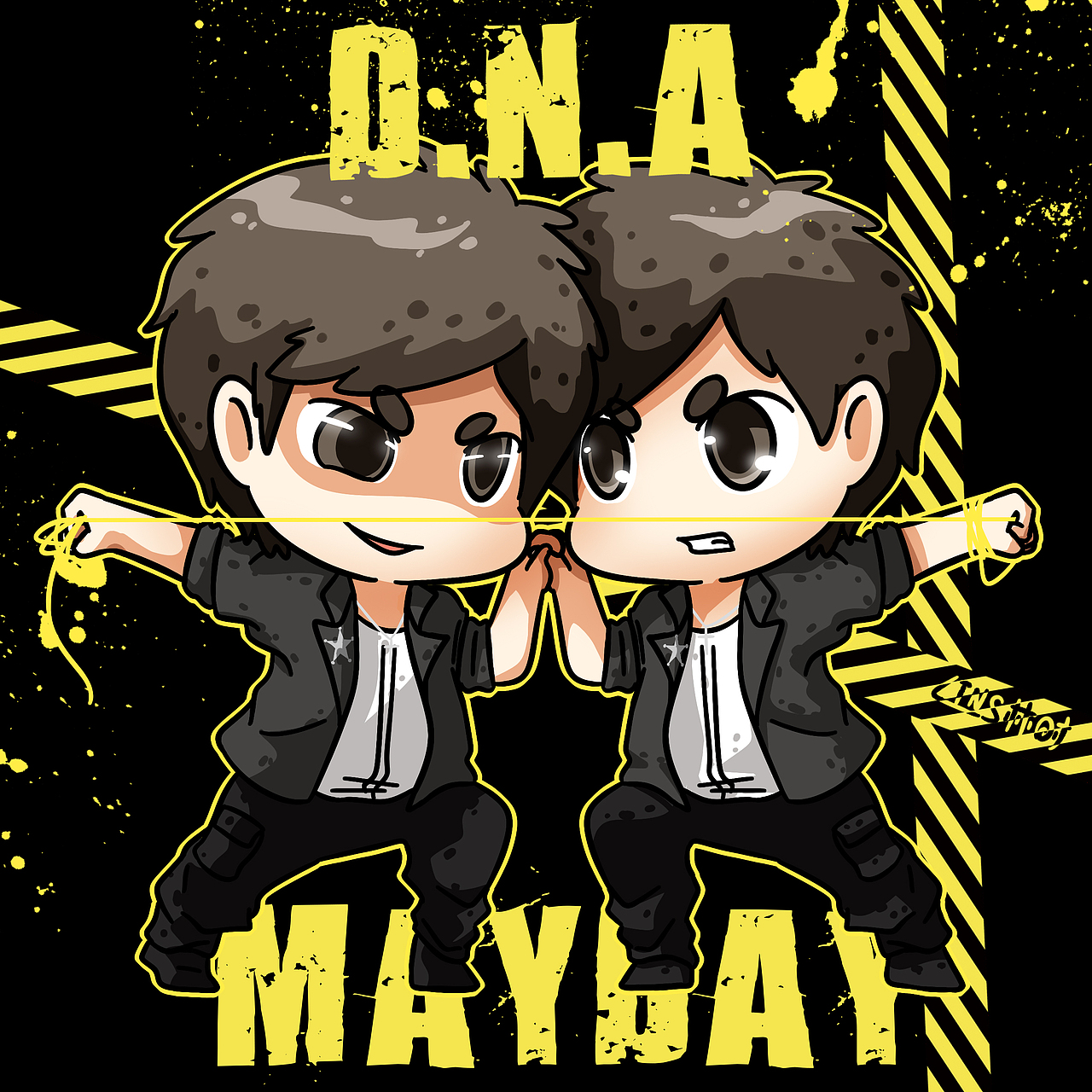 《DNA》五月天 Q版正反人格（图ZMTMwNTI3NzIw） - 创作习作 - 站酷设计师LINS林时原创素材 - 站酷ZCOOL