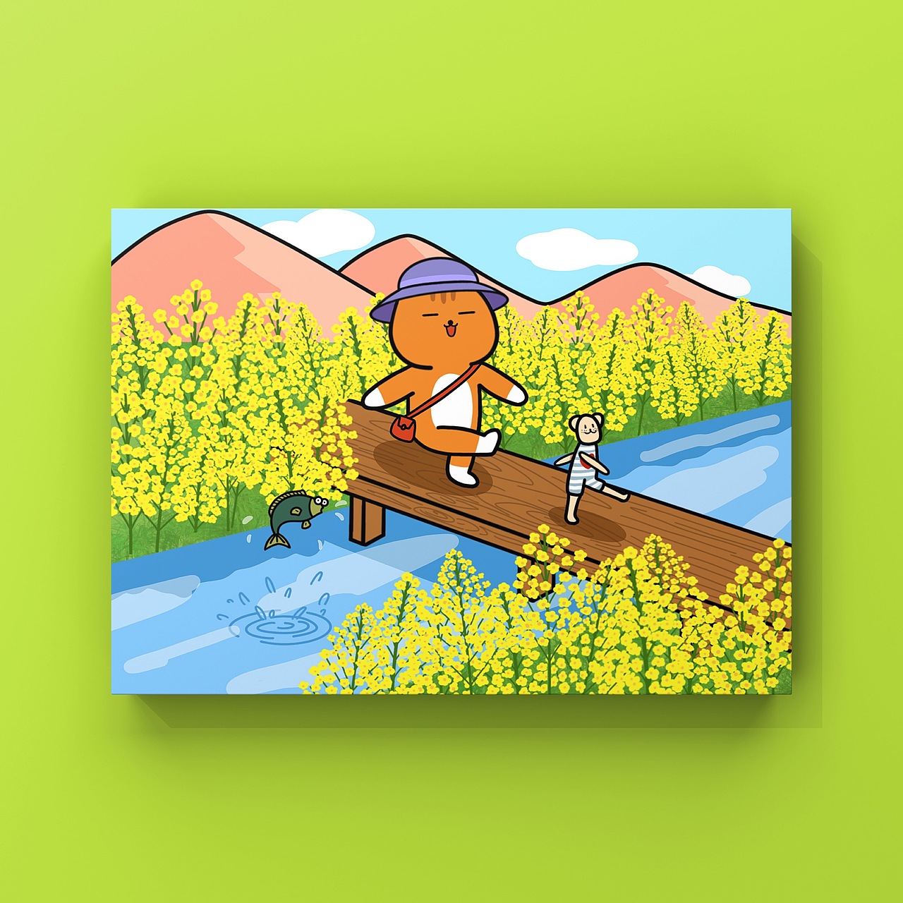 小肥波系列——4月壁纸（图ZMjMyOTIwNDY0） - 概念设定 - 站酷设计师画画的觉主原创素材 - 站酷ZCOOL