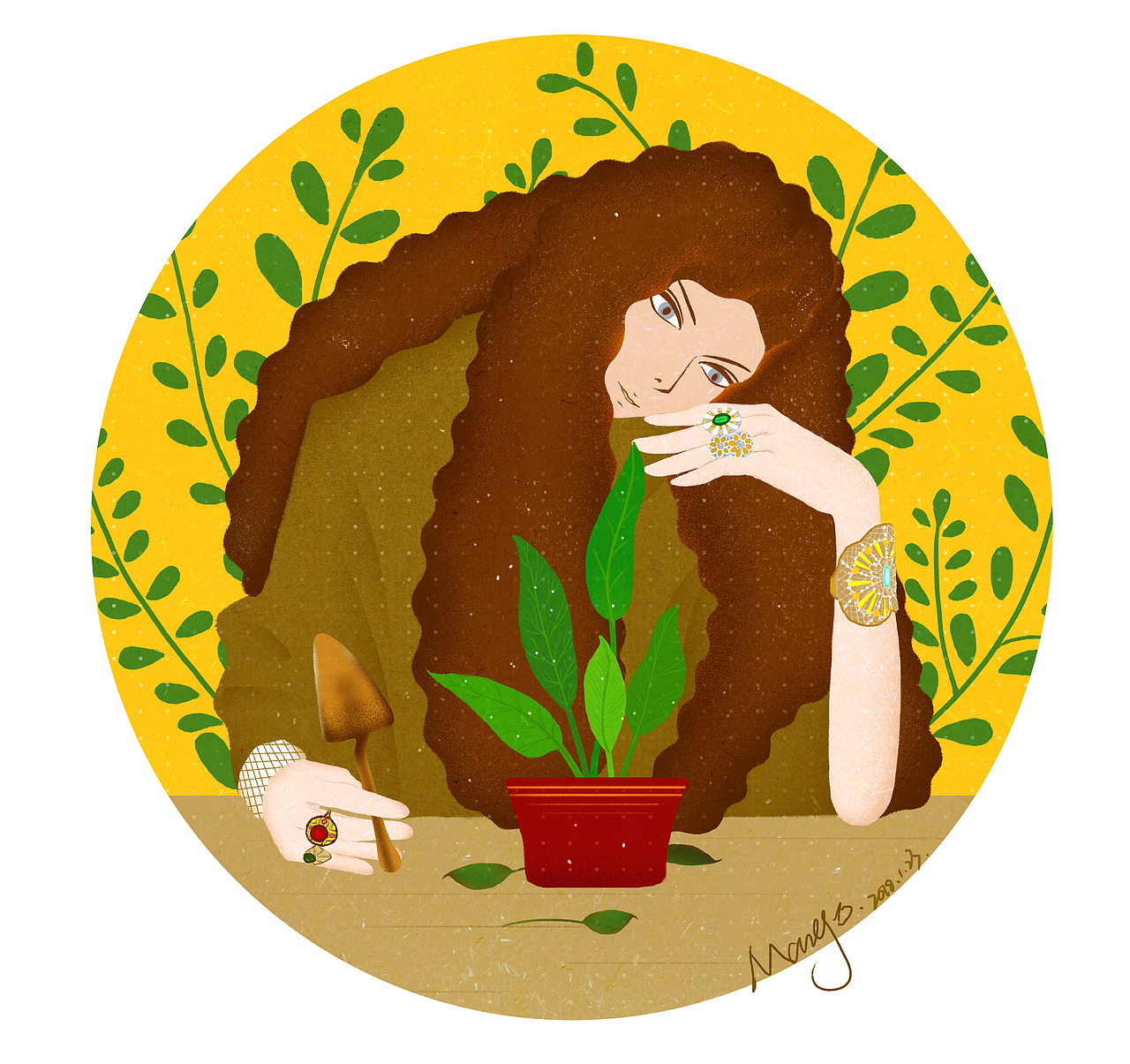 早些时候画的头像（图ZMTU1MTE0NDc2） - 商业插画 - 站酷设计师Mango1219原创素材 - 站酷ZCOOL