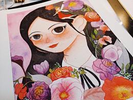 水彩美少女(九月摸鱼)