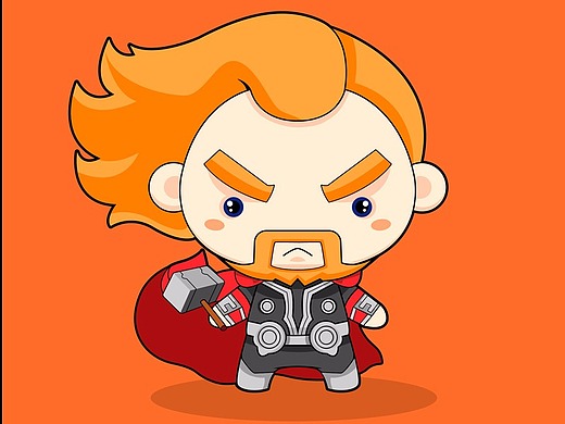 ai插画练习雷神托尔