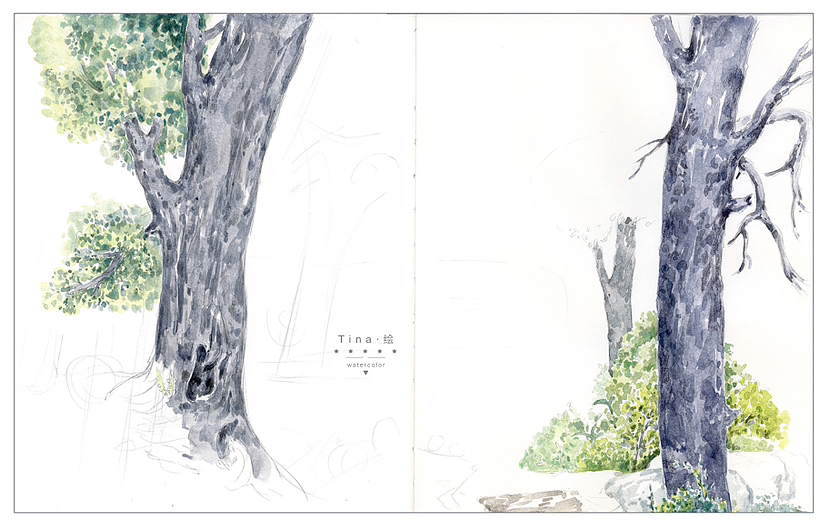 《柳林风声》鼹鼠和獾先生绘画步骤（图ZMzU3NDEyOTI4） - 绘本 - 站酷设计师Tina插画原创素材 - 站酷ZCOOL