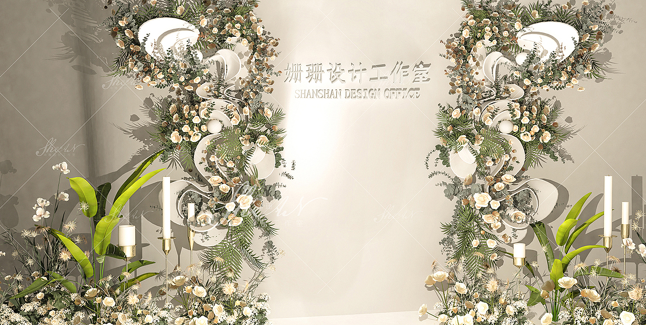 3D婚礼设计作品——城南花开