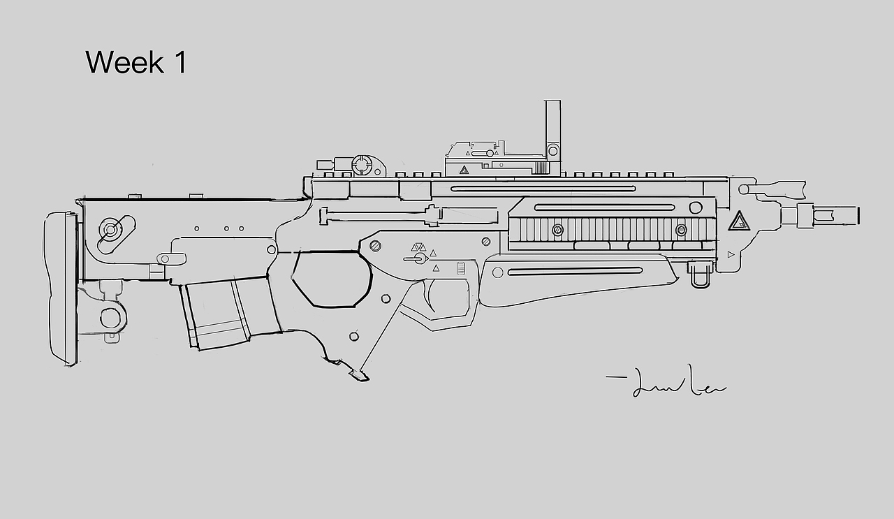 武器线稿（图ZMTEyMTI4MzQ0） - 独立游戏 - 站酷设计师flyingjacklee原创素材 - 站酷ZCOOL