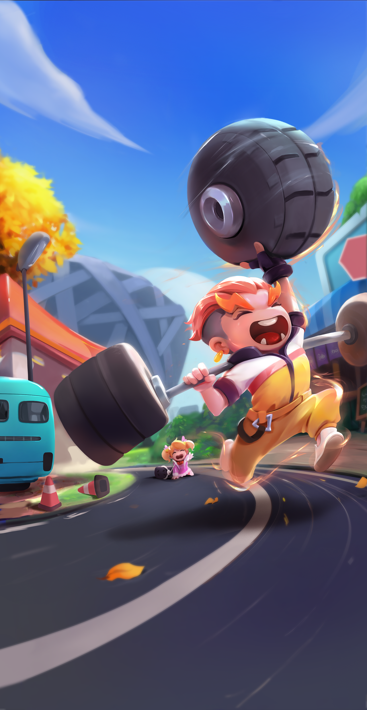 跑酷项目的一些解禁图|插画|游戏原画|神仙伸懒腰 - 原创作品 - 站酷