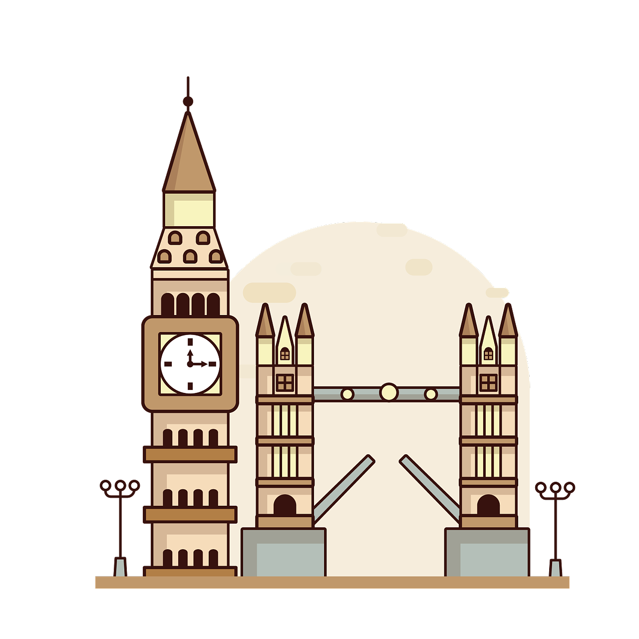 英国大不列颠伦敦城市地标旅游png建筑