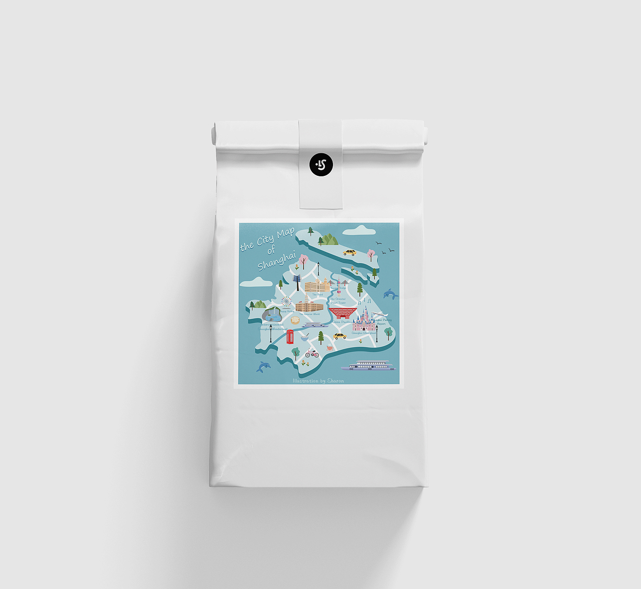 上海城市地图插画（图ZMjQwODE5NjIw） - 创作习作 - 站酷设计师雪伦SharonLiao原创素材 - 站酷ZCOOL