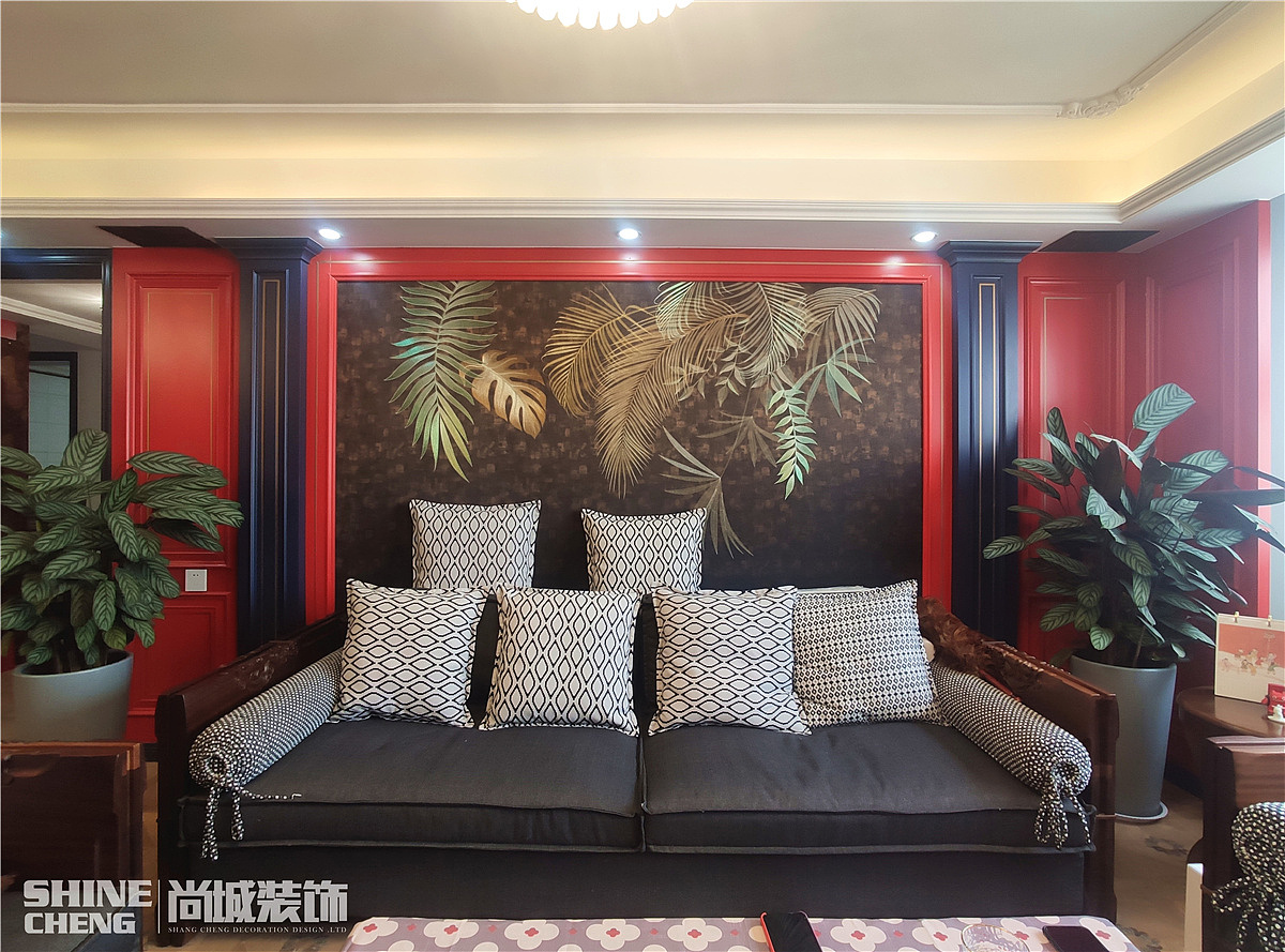 泰安南湖颐心园小区现代混搭风格装修设计实景案例