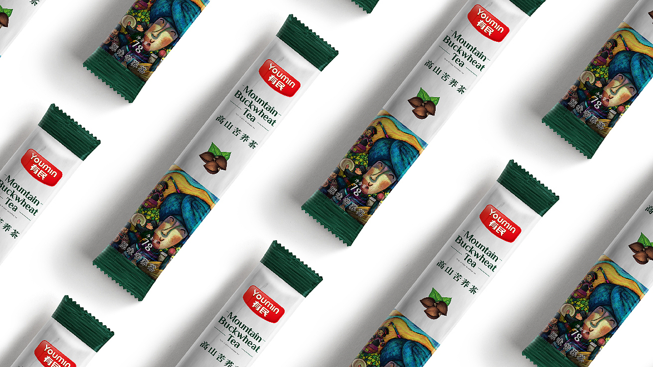 有品苦荞茶包装设计