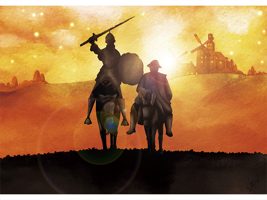 《堂吉诃德》封面插图