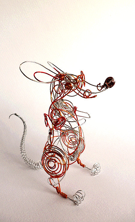 铁丝 鼠|手工艺|工艺品设计|1不然1_原创作品-站酷zcool