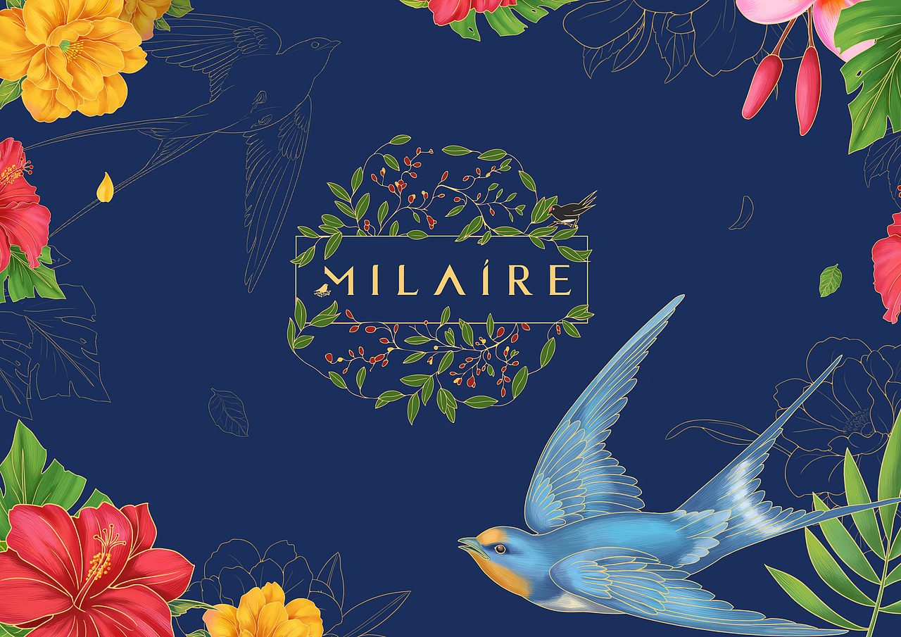 【milaire】马来西亚品牌logo设计及面膜产品包装设计
