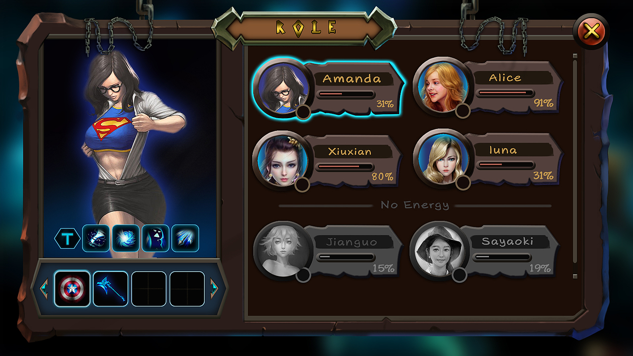 角色选择界面（图ZMTM1MjY5MTU2） - 游戏UI - 站酷设计师永厚原创素材 - 站酷ZCOOL