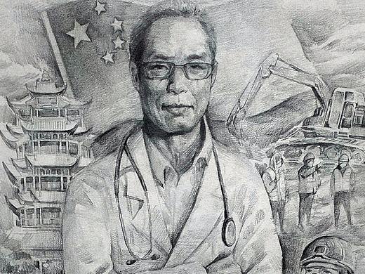 加油武漢，天佑中華（個(gè)人主頁-ZNDI0ODEzOTI=） - 繪畫 - 站酷設(shè)計(jì)師星辰1987原創(chuàng)素材 - 站酷ZCOOL