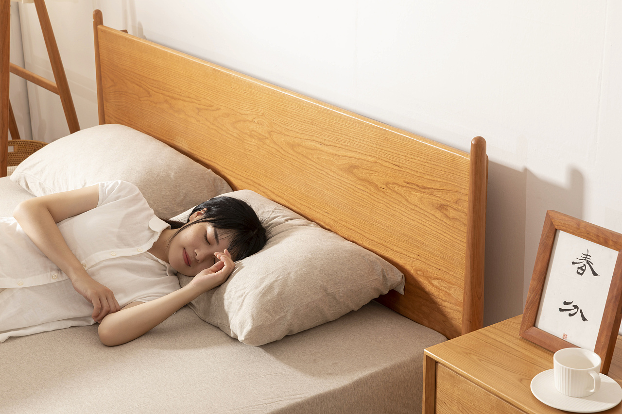 家居摄影实木床家具摄影家居产品拍摄