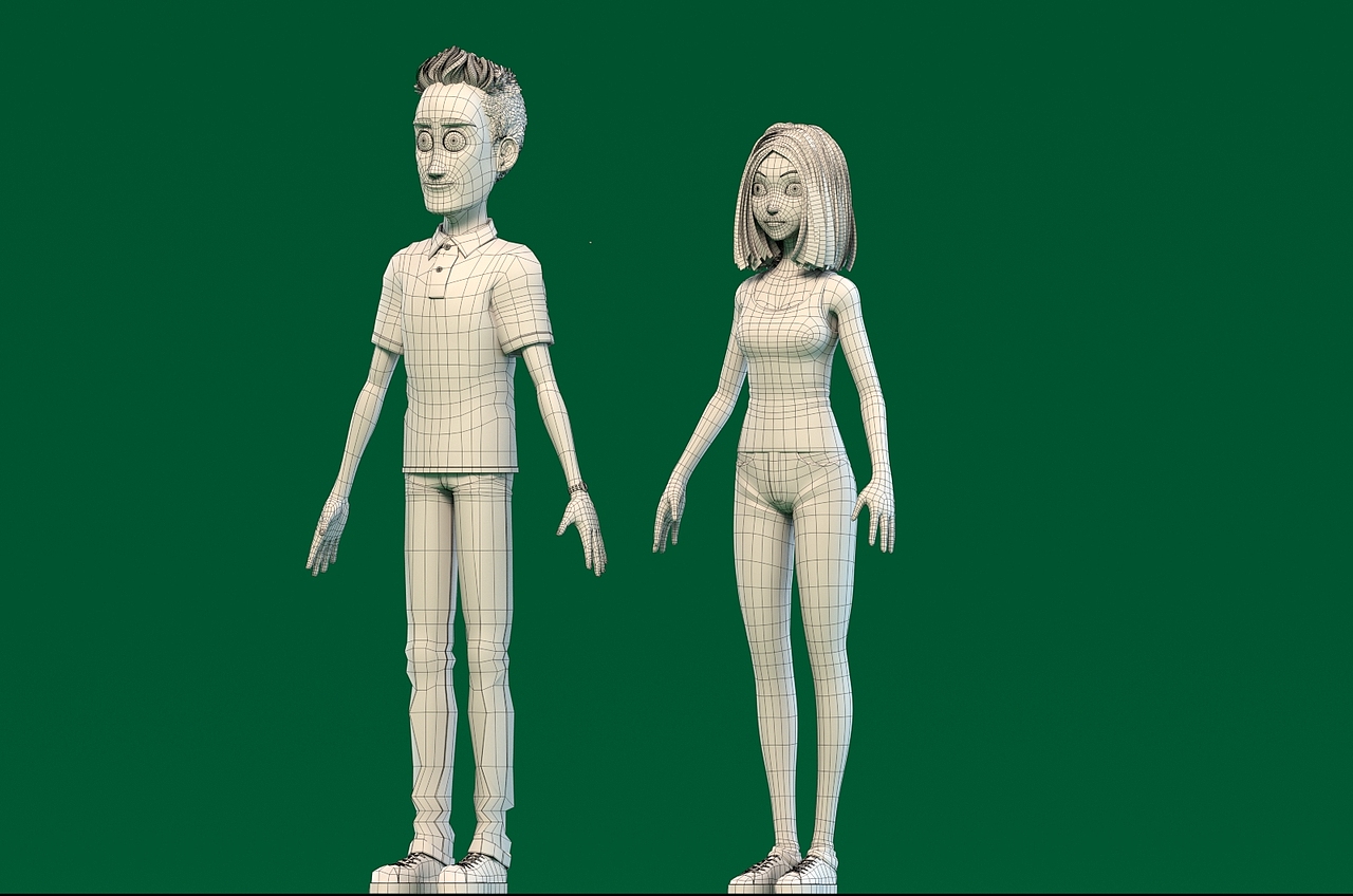 卡通角色三维动画片头制作抖音动画建模三维形象设计