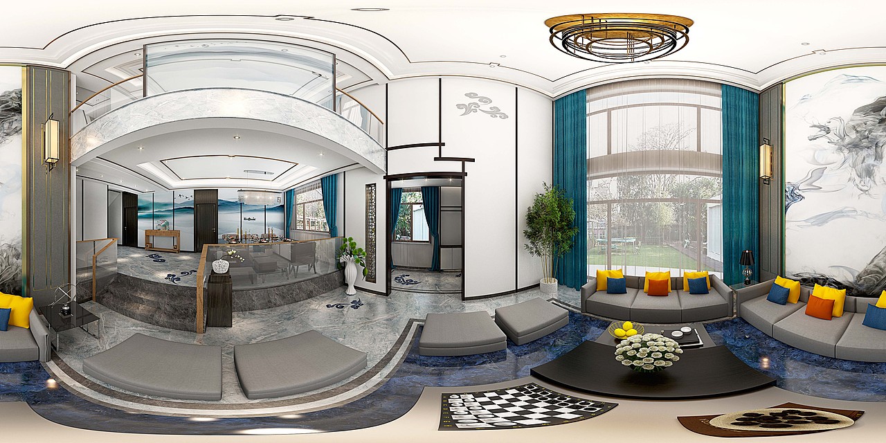 唐山唐新中式别墅（图ZMTIxOTM1NjAw） - 家装设计 - 站酷设计师赵芳节空间设计原创素材 - 站酷ZCOOL